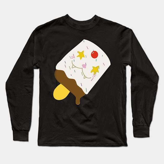 Ice Cream kitty Long Sleeve T-Shirt by Joyouscrook